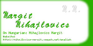 margit mihajlovics business card